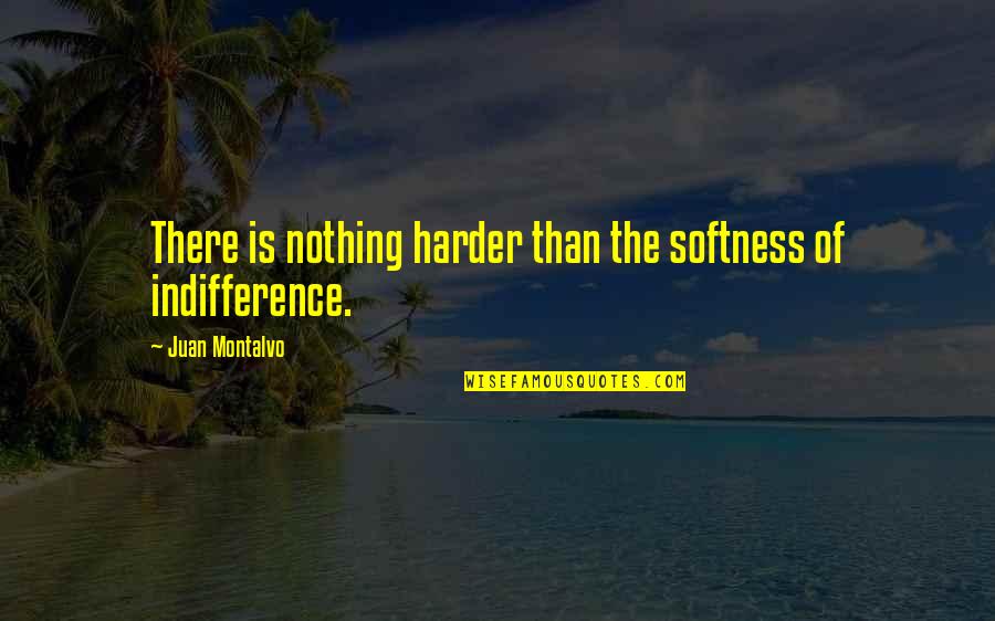 Domuzlar Ka Quotes By Juan Montalvo: There is nothing harder than the softness of