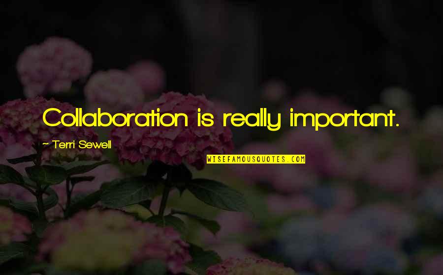 Donahues Bar Quotes By Terri Sewell: Collaboration is really important. Donahues Bar Quotes By Terri Sewell: Collaboration is really important.