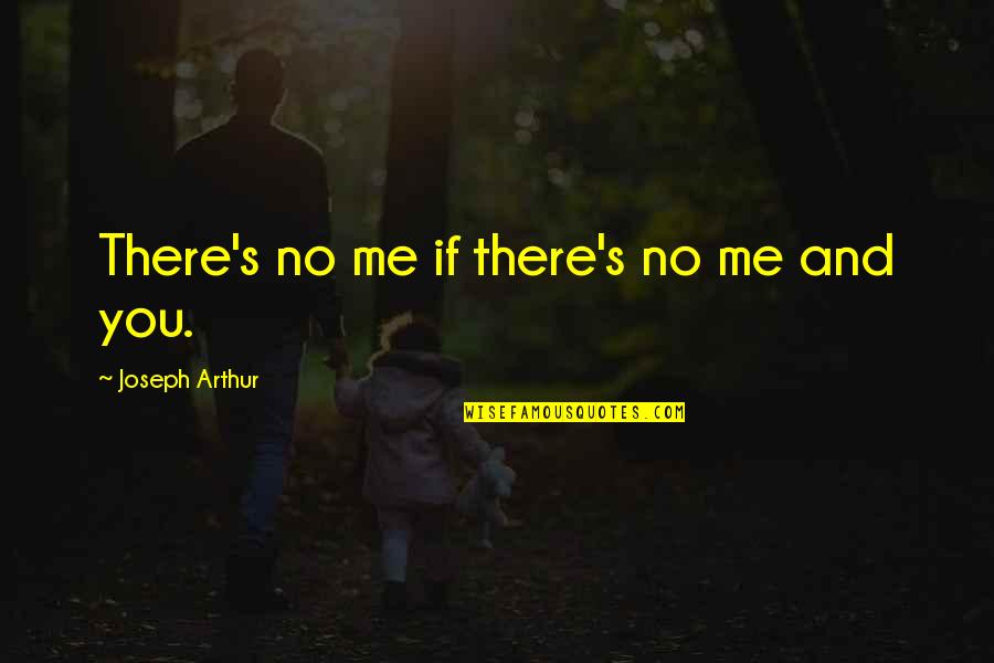 Donating Life Quotes By Joseph Arthur: There's no me if there's no me and