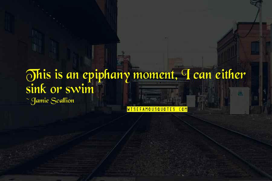 Donmaksan Quotes By Jamie Scallion: This is an epiphany moment, I can either