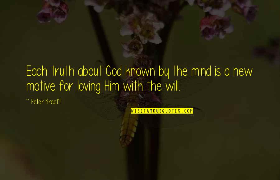 Dont Close Doors Quotes By Peter Kreeft: Each truth about God known by the mind