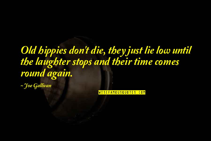 Don't Ever Lie Quotes By Joe Gallivan: Old hippies don't die, they just lie low