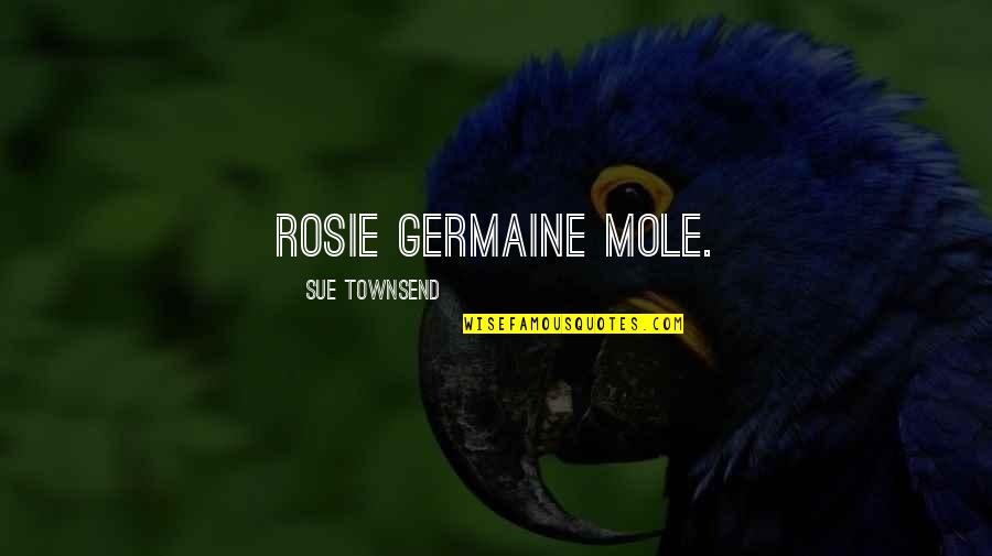 Don't Flaunt Your Money Quotes By Sue Townsend: Rosie Germaine Mole.