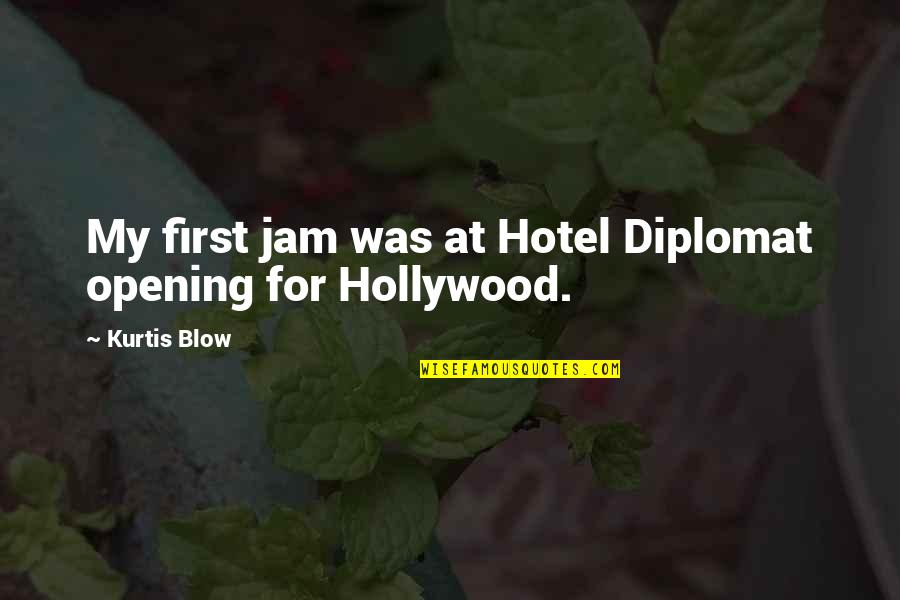 Don't Get Caught Up In Drama Quotes By Kurtis Blow: My first jam was at Hotel Diplomat opening