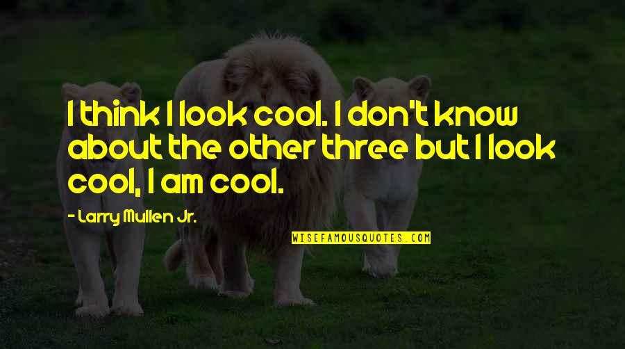 Don't Know Quotes By Larry Mullen Jr.: I think I look cool. I don't know