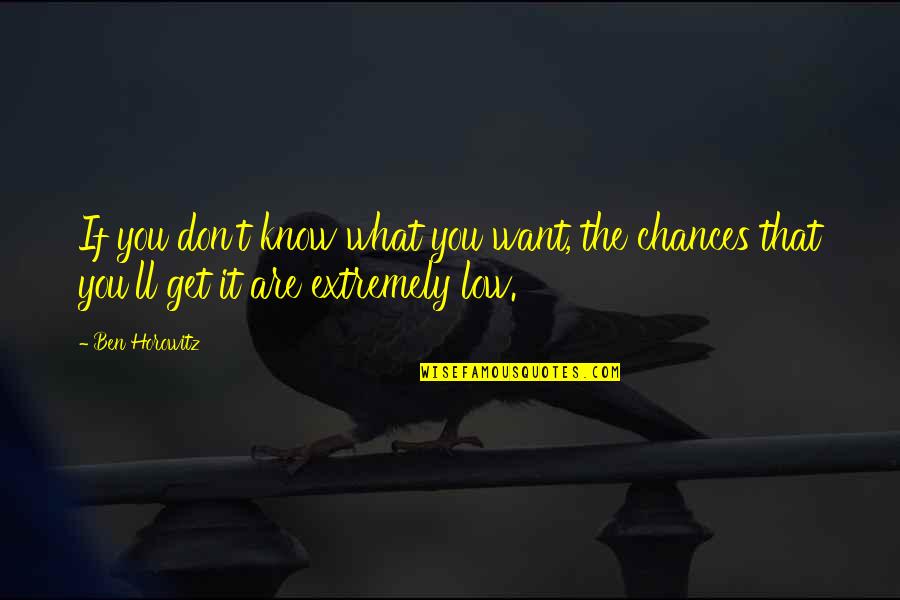 Don't Know What You Want Quotes By Ben Horowitz: If you don't know what you want, the