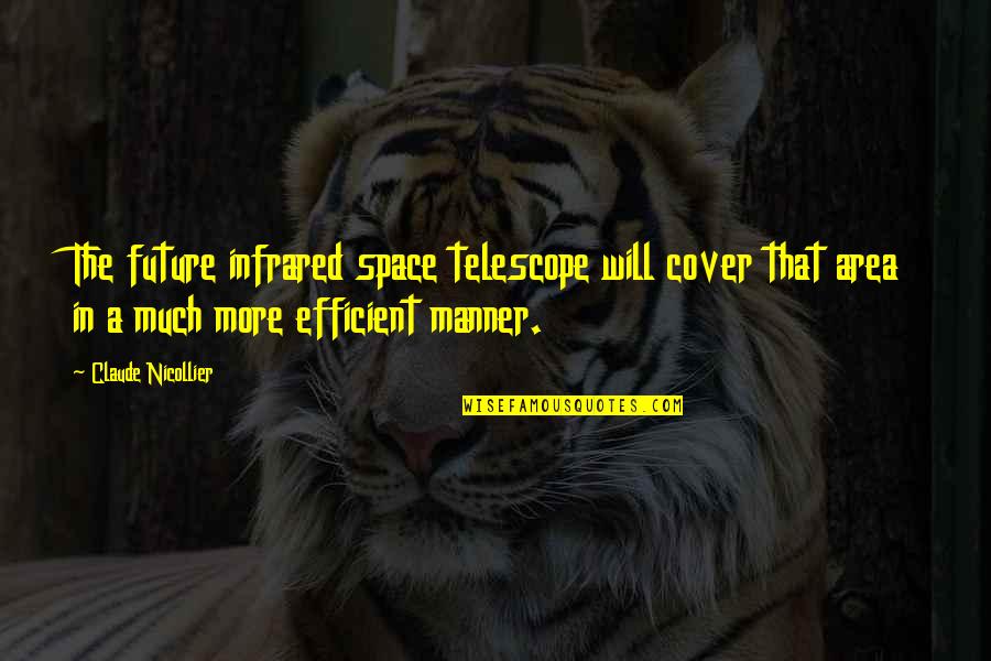 Don't Let Fear Control Your Life Quotes By Claude Nicollier: The future infrared space telescope will cover that