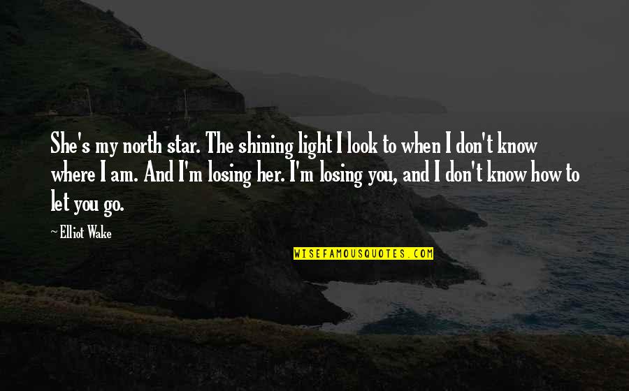 Don't Let Her Quotes By Elliot Wake: She's my north star. The shining light I