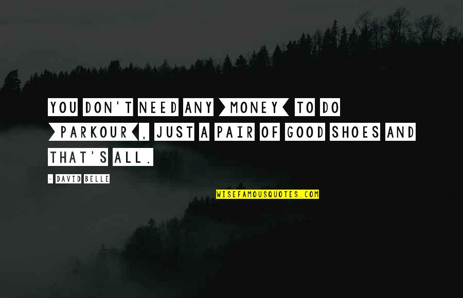 Don't Need Money Quotes By David Belle: You don't need any [money] to do [Parkour],