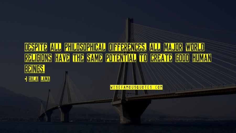 Don't Need To Explain Yourself Quotes By Dalai Lama: Despite all philosophical differences, all major world religions Don't Need To Explain Yourself Quotes By Dalai Lama: Despite all philosophical differences, all major world religions
