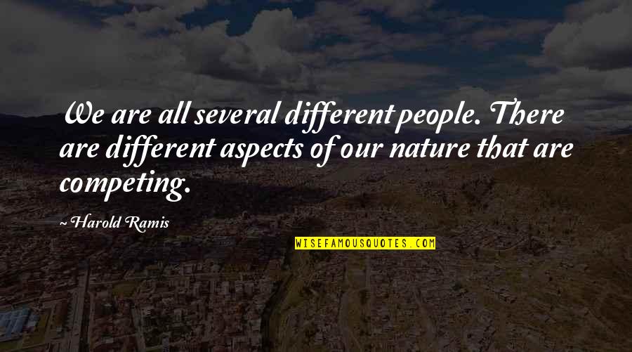 Don't Quit Suffer Now Quotes By Harold Ramis: We are all several different people. There are