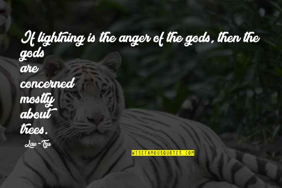 Donten Ni Warau Quotes By Lao-Tzu: If lightning is the anger of the gods,