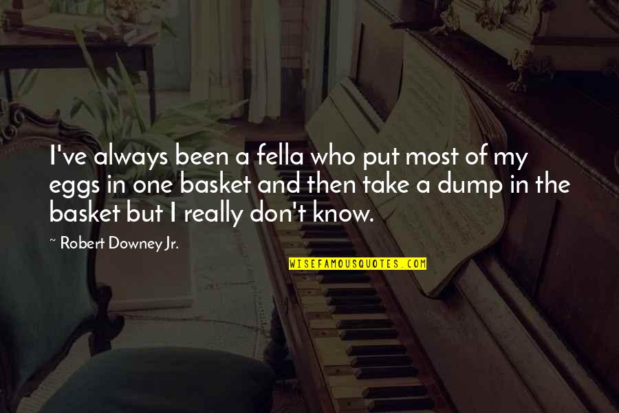 Don'ts Quotes By Robert Downey Jr.: I've always been a fella who put most