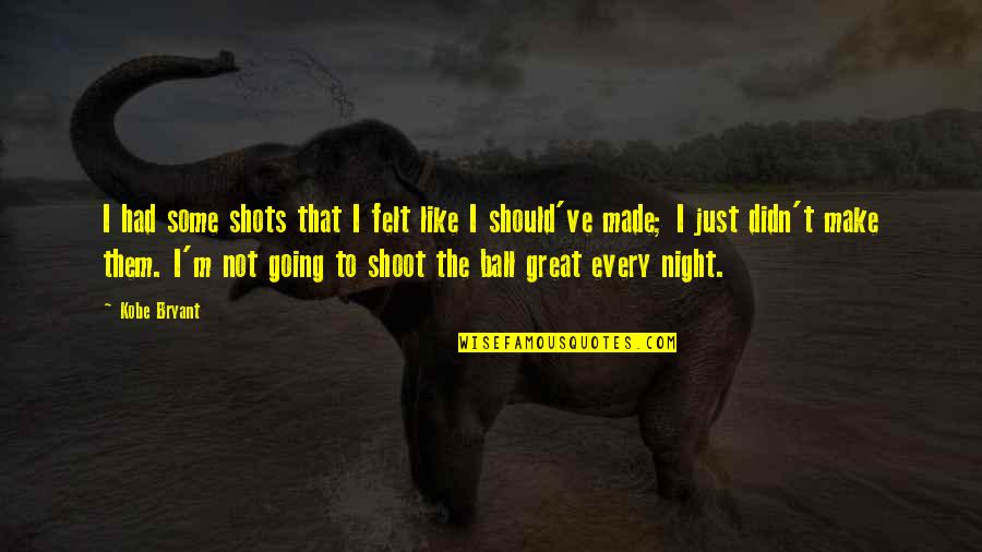 Donyaye Eshgh Quotes By Kobe Bryant: I had some shots that I felt like Donyaye Eshgh Quotes By Kobe Bryant: I had some shots that I felt like