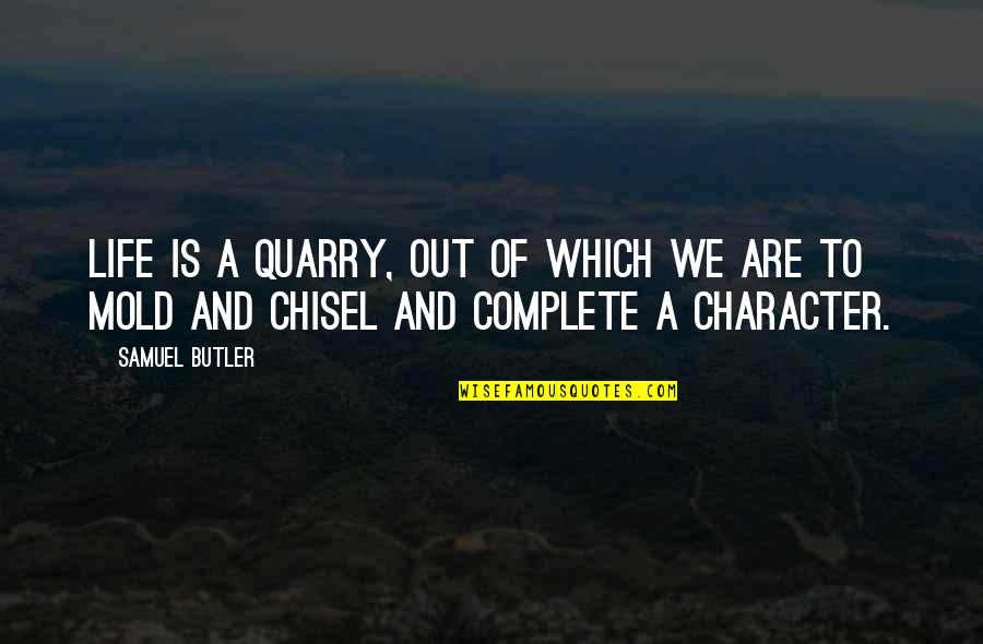 Doomed Romance Quotes By Samuel Butler: Life is a quarry, out of which we