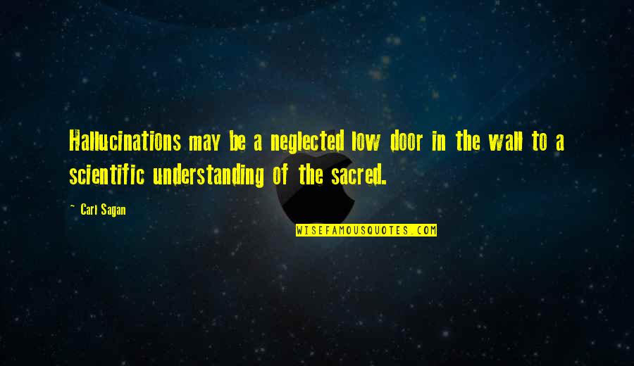 Door In The Wall Quotes By Carl Sagan: Hallucinations may be a neglected low door in