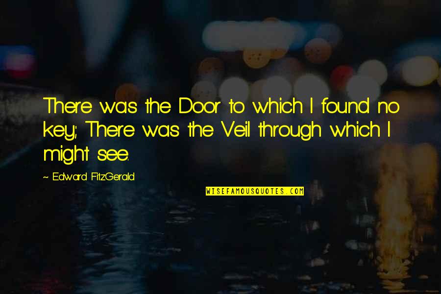 Door Key Quotes By Edward FitzGerald: There was the Door to which I found