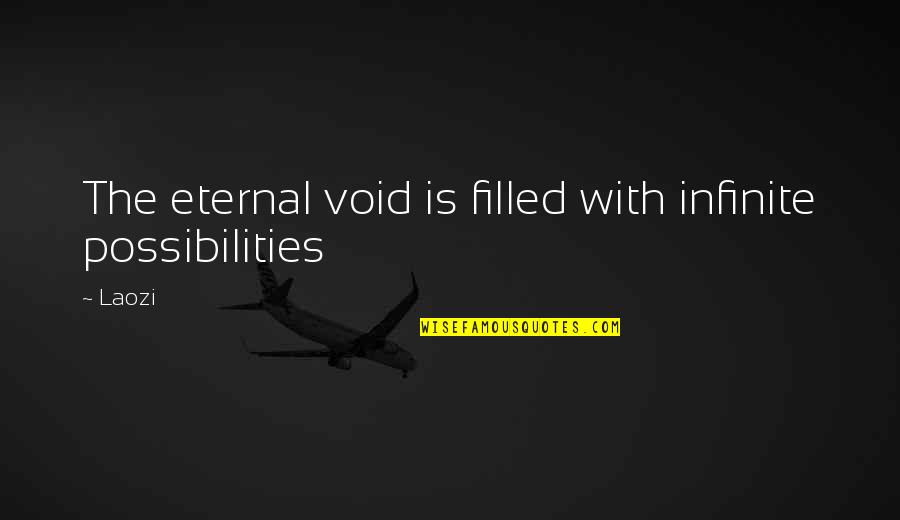 Doors You Have To Pull Quotes By Laozi: The eternal void is filled with infinite possibilities