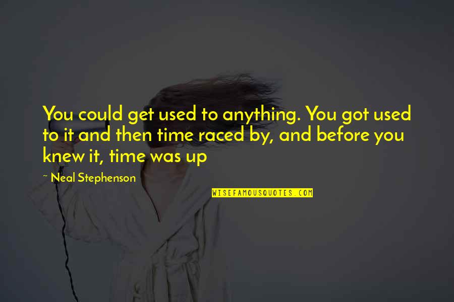 Dorella Quotes By Neal Stephenson: You could get used to anything. You got Dorella Quotes By Neal Stephenson: You could get used to anything. You got
