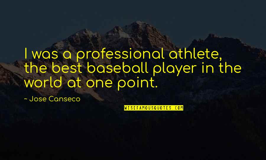 Dorellia Quotes By Jose Canseco: I was a professional athlete, the best baseball