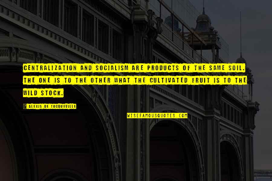 Dorosh Heritage Quotes By Alexis De Tocqueville: Centralization and socialism are products of the same