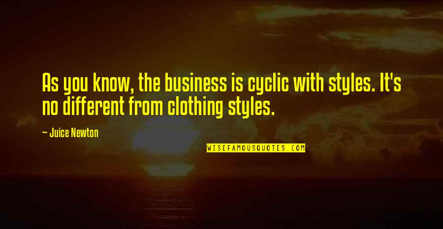 Dorothy Wizard Quotes By Juice Newton: As you know, the business is cyclic with Dorothy Wizard Quotes By Juice Newton: As you know, the business is cyclic with