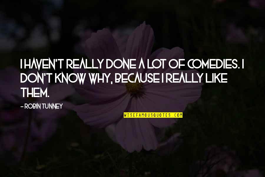 Dorst Creek Quotes By Robin Tunney: I haven't really done a lot of comedies.