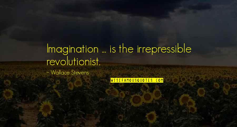 Doshtee Quotes By Wallace Stevens: Imagination ... is the irrepressible revolutionist.