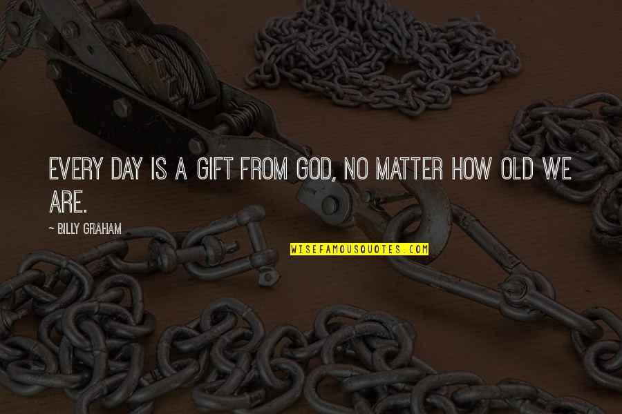 Double Face Quotes By Billy Graham: Every day is a gift from God, no