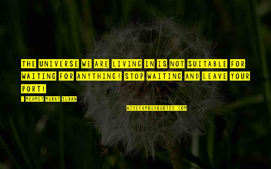 Doubting Your Love Quotes By Mehmet Murat Ildan: The universe we are living in is not