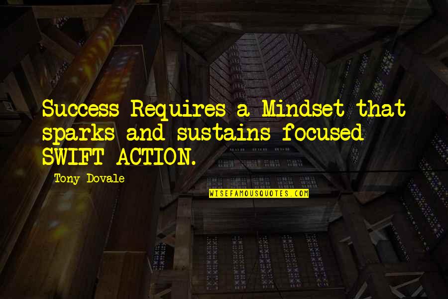 Dovale Quotes By Tony Dovale: Success Requires a Mindset that sparks and sustains
