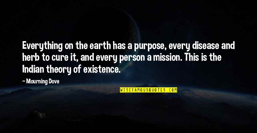 Dove Quotes By Mourning Dove: Everything on the earth has a purpose, every