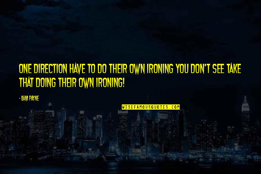 Dowlatabadi Mahmoud Quotes By Liam Payne: One Direction have to do their own ironing