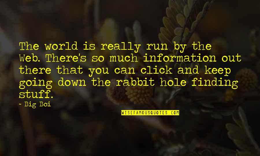 Down The Rabbit Hole Quotes By Big Boi: The world is really run by the Web.
