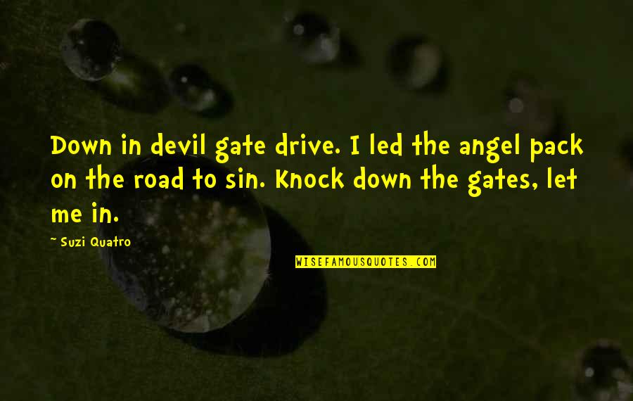Down The Road Quotes By Suzi Quatro: Down in devil gate drive. I led the Down The Road Quotes By Suzi Quatro: Down in devil gate drive. I led the