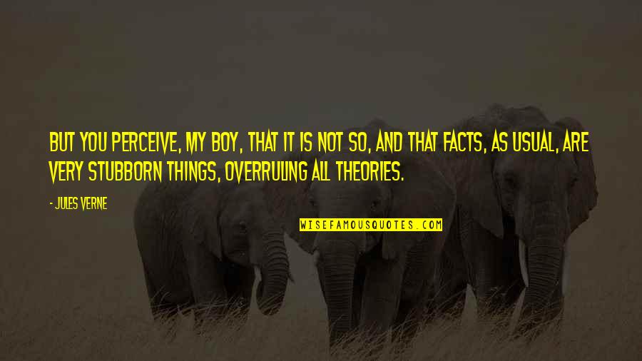 Dr Enchev Quotes By Jules Verne: But you perceive, my boy, that it is