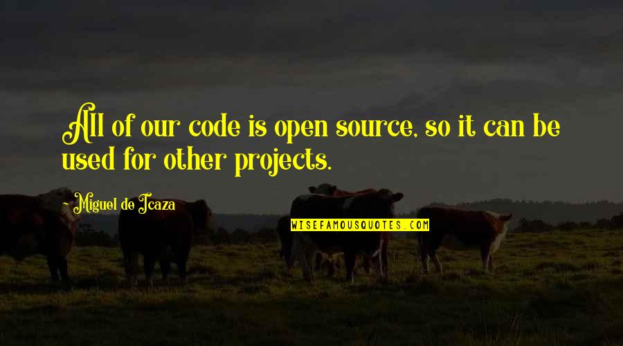 Dr Lazarus Quotes By Miguel De Icaza: All of our code is open source, so