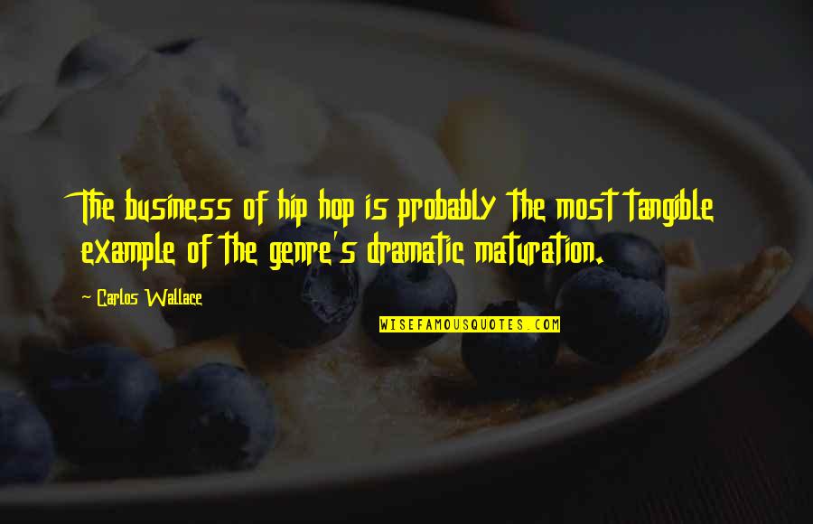 Dr Mcninja Quotes By Carlos Wallace: The business of hip hop is probably the Dr Mcninja Quotes By Carlos Wallace: The business of hip hop is probably the