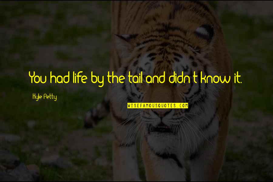 Draba Densifolia Quotes By Kyle Petty: You had life by the tail and didn't Draba Densifolia Quotes By Kyle Petty: You had life by the tail and didn't