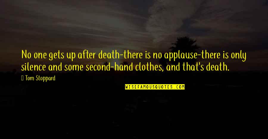 Dracula Devil Quotes By Tom Stoppard: No one gets up after death-there is no Dracula Devil Quotes By Tom Stoppard: No one gets up after death-there is no