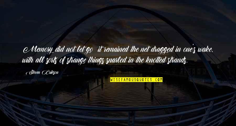 Dragged Quotes By Steven Erikson: Memory did not let go; it remained the Dragged Quotes By Steven Erikson: Memory did not let go; it remained the