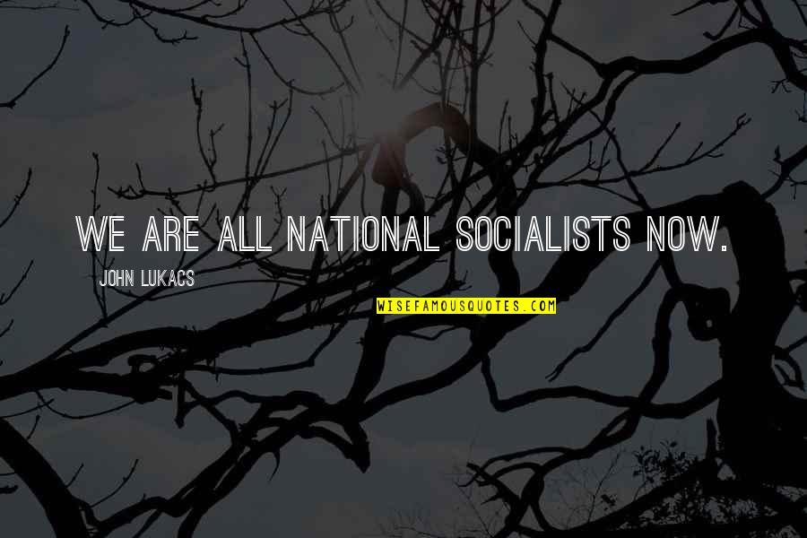 Dragongate Quotes By John Lukacs: We are all national socialists now. Dragongate Quotes By John Lukacs: We are all national socialists now.
