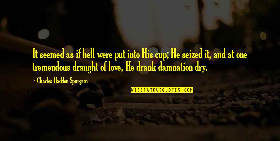Drank Quotes By Charles Haddon Spurgeon: It seemed as if hell were put into