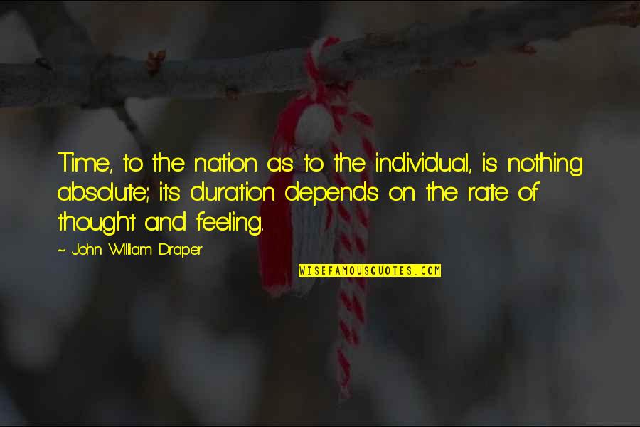 Draper Quotes By John William Draper: Time, to the nation as to the individual,