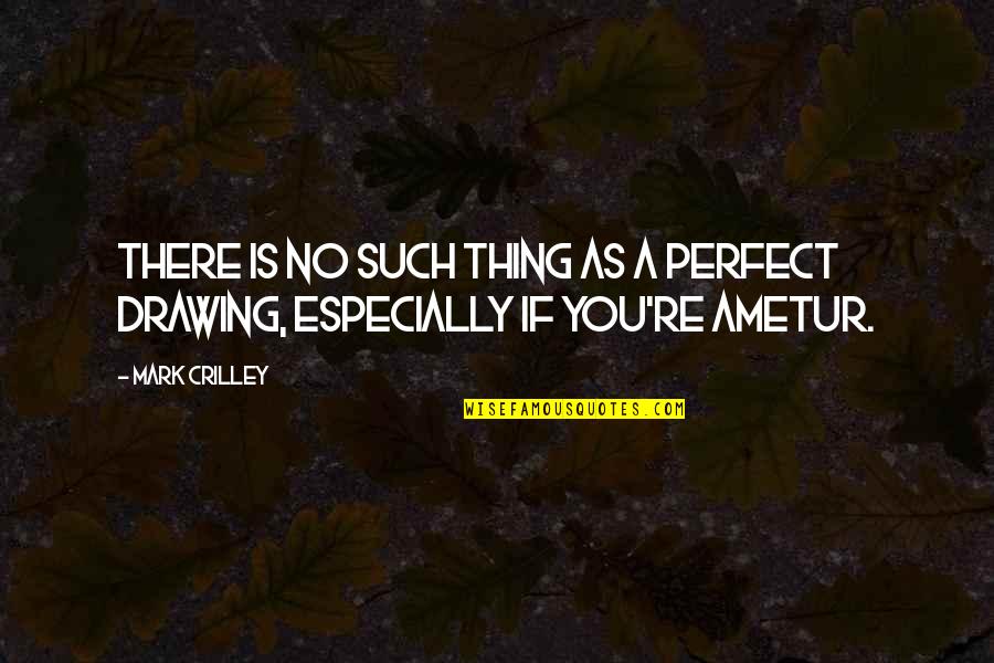 Drawing Art Quotes By Mark Crilley: There is no such thing as a perfect