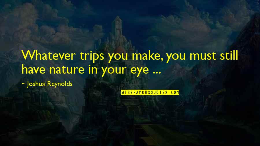 Drawnet Quotes By Joshua Reynolds: Whatever trips you make, you must still have
