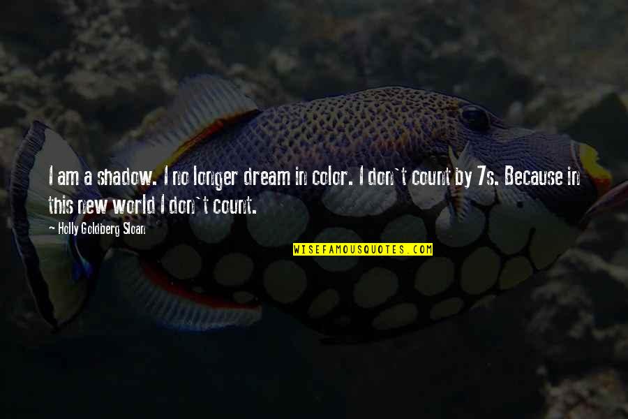 Dream In Color Quotes By Holly Goldberg Sloan: I am a shadow. I no longer dream