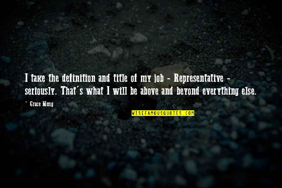 Dream When You Are Awake Quotes By Grace Meng: I take the definition and title of my