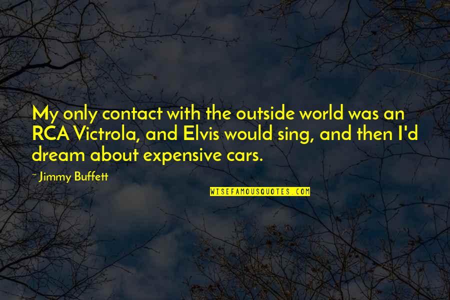 Dream With Quotes By Jimmy Buffett: My only contact with the outside world was