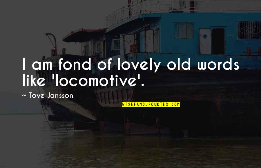 Dreamers Bertolucci Quotes By Tove Jansson: I am fond of lovely old words like